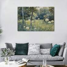 1pc Rustic Vintage Flower Wall Art Botanical Floral Pictures Wall Decor Country Tree Canvas Painting Modern Artwork  ,Canvas Poster Art Print Picture Gift For Bedroom, Dining Room, Living Room, Office, Home Decor, Framed Ready To Hang