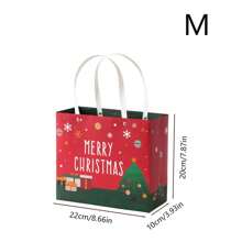 1pc Christmas Eve Apple Bag & Tote Bag, Packaging Christmas Eve Scarf Gift Box, Gift Storage, Gift Box Paper Bag, Reusable Gift Bag, Suitable For Christmas, Birthday, Party, Wedding, Friendly Gift For Friends, Christmas Valentine Day