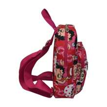 Betty Boop Mochila mini con cremallera de la colección de  - Estilo icónico, compacta y conveniente - Corazones de amor - Ver 2