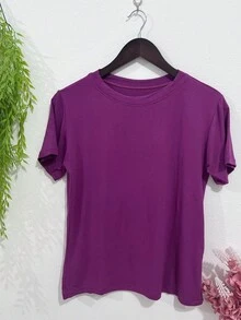 Women's Fashion Blouse - 紫色 - 查看 1