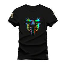 Nexstar Unisex Cotton Comfortable Printed T-Shirt Boca Tride - màu đen - Xem 1