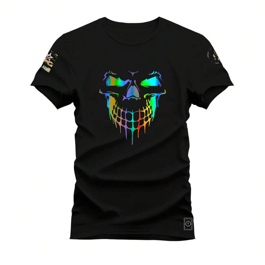 Nexstar Unisex Cotton Comfortable Printed T-Shirt Boca Tride - màu đen - Xem 1