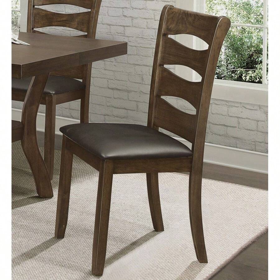 Transitional Dining Room Furniture 5pc Dining Set Table W SelfStoring
