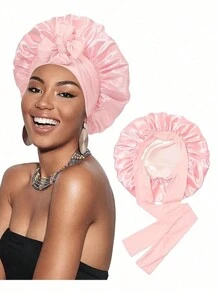 Bonnet Queen Silk Bonnet For Sleeping Satin Bonnet Hair Bonnet Black Bonnet For Men Tie Bonnet For Women Adjustable Bonnet For Natural Hair Curly Hair,Bonnet,Shower Cap,Hair Products And Accessories For Barber Salon Beauty Travel Essentials,Back To School,Travel Holiday Essentials,Hair Accessories For Women