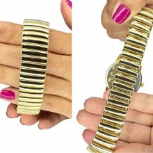 Set Of 2 Women's Wrist Watches Quartz Elastic Strap Analog Luxury - Rỉ Nâu - Xem 2
