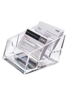 1 PC Nhựa Trong Suốt PP Kinh Doanh Đựng Thẻ Đơn Giản Để Bàn Tên Thẻ Người Tổ Chức - trong suốt - Xem 9