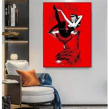 1pc, Poster Quỷ Tắm Trong Ly Rượu Vang Đỏ, Nghệ Thuật Trang Trí Tường Nhà, Trang Trí Phòng Nhạc, Trang Trí Studio, Trang Trí Văn Phòng, Trang Trí Phòng Thẩm Mỹ, Không Khung - Nhiều màu - Xem 3