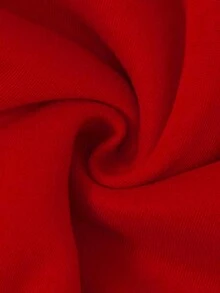 圣诞口号和圣诞树印花圆领运动衫 - 紅色 - 查看 3