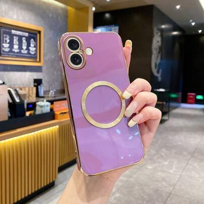 1 个磁性手机壳，兼容 iPhone 16/15/14/13/12/11/6/7/8/XS/XS Max/Plus、三星 Galaxy S24/S23/S22/S21/S20/S10/S9/S8/Note 10、P20/P30/Lite、Honor 70/90、OPPO Reno、VIVO、Poco/Redmi、G60/G40 Fusion/G54/G54 Power、Realme、OnePlus、Infinix Hot Spark、Tecno Camon - 时尚新款防摔保护套