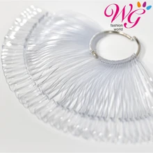 MUESTRARIO DE UÑAS PUNTA COFFIN CORTO - transparente - Ver 1