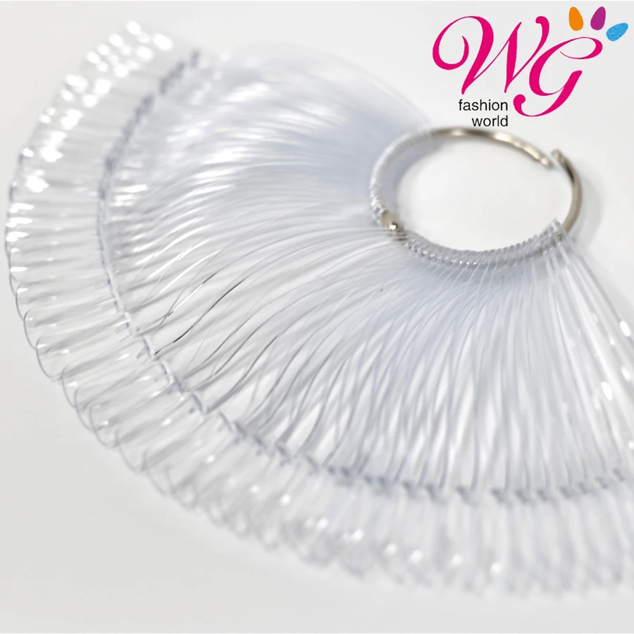 MUESTRARIO DE UÑAS PUNTA COFFIN CORTO - transparente - Ver 1