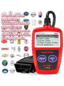 Scanner Obd2 Herramienta De Diagnóstico Automotriz - Rojo - Ver 4