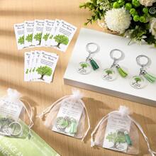 45 Sets Family Reunion Favors Family Tree Keychains With Inspirational Card And Gift Bags, Need To Tear Off The Front Film - Multicolor - View 5