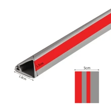 1pc 1.96x39.37inch PVC Floor Wire Cover Cord Management Channel, 1pc Invisible Decorative Wire Cover, Anti-Step Protector, Adhesive Soft Cable Raceway With End Caps - Multicolor - View 8