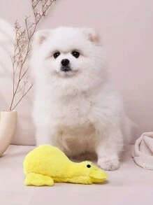 A Plush Toy Of A Little Yellow Duck Pet That Can Make Sounds, A Chew Toy For Dogs, It Is A Cute Little Duck That Your Pet Will Definitely Love