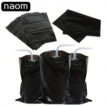 Bộ 100/200 chiếc bao đựng chai vệ sinh hình xăm Naom, bao đựng chai bóp dày, túi vệ sinh hình xăm, bảo vệ chai nhựa, túi chống bụi, vật tư hình xăm, cần thiết cho các studio xăm hình, quà tặng Ngày của Mẹ, khuyến mãi mùa xuân - màu đen - Xem 1