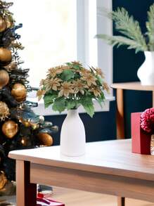 1 Cây hoa thông Noel nhân tạo - Hoàn hảo cho trang trí nhà ngày lễ & theo mùa, phòng khách, trang trí lò sưởi Giáng sinh (Không bao gồm bình hoa) - Cành hoa-1 cái - Xem 9