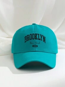 1pc BROOKLYN New York 1898 Boné de beisebol impresso, chapéu de golfe ajustável respirável para mulheres e homens, aba curva da moda Y2K para casal - imprimir - Ver 13