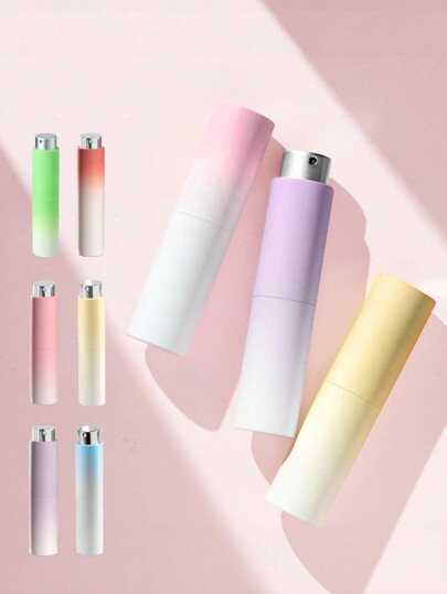 1 Peça Atomizador de Perfume de Viagem de 8ml, Frasco Spray Recarregável Portátil, Borrifador de Névoa Giratório, Dispensador de Perfume de Bolso Avançado, Cor Degradê, Presente Perfeito para Natal e Ano Novo