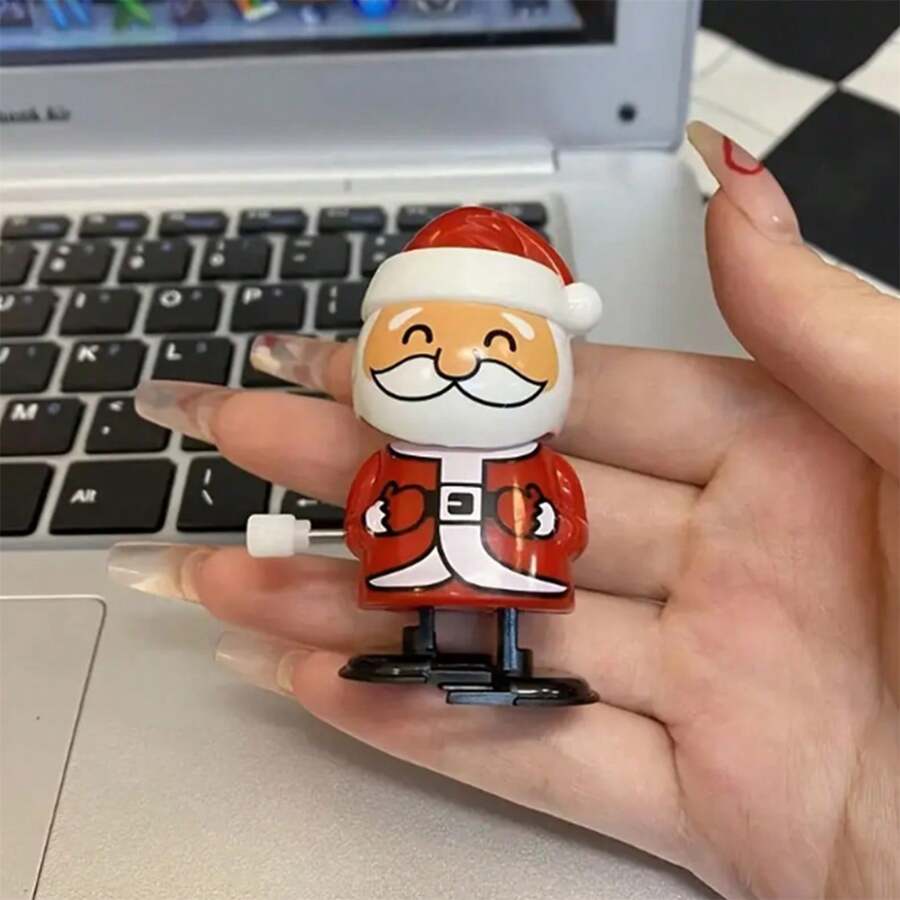Santa Claus Winding Christmas Gift Toy, Christmas Night Box Stuffing For Christmas Party Gifts,Christmas