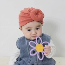 1 pièce Jouet de dentition en silicone pour bébé, Forme de fleur, Facile à nettoyer et à stériliser à haute température, Convient à une utilisation quotidienne