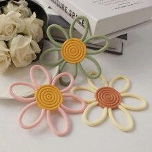 1 pièce Jouet de dentition en silicone pour bébé, Forme de fleur, Facile à nettoyer et à stériliser à haute température, Convient à une utilisation quotidienne