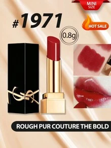 Yves Saint Laurent [Mini]ROUGE PUR COUTURE THE BOLD #1971 0.8g 持久、保湿、不褪色。高显色度，具有光泽效果。注入 40% 护理成分，例如：具有平滑效果的红罂粟花瓣提取物和带来舒适感的葡萄籽油。 - 1971 - 查看 9