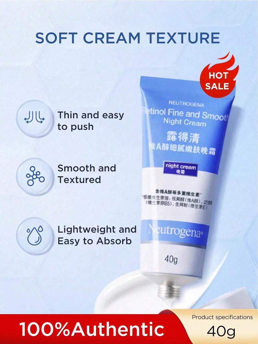 Neutrogena Retinol Face Moisturizer Retinol Cream For Night, Vitamin