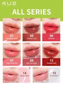 4U2 Lip Gloss SERUM TINT OIL 06 JELLY PEACH - 06 JELLY PEACH - View 4