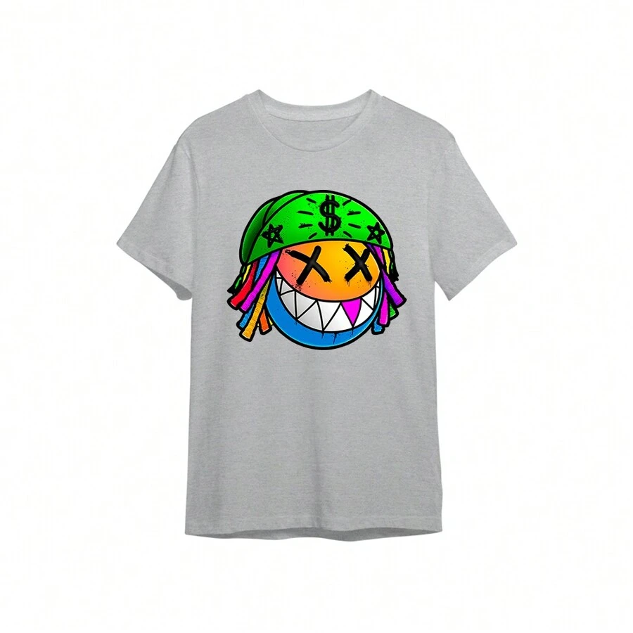 Lil Whind T-Shirt Trap Rap Music Northeast Unisex Male Female 100% Cotton Premium Top Streetwear Launch Fast Shipping Various Colors!! Plus Size - 灰色 - 查看 1