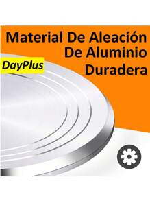 Cake turntable laminating table baking tool set soporte de aleación de aluminio DIY laminating turntable cake stand - Plateado - Ver 3