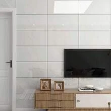 12X PVC Marble Tiles Wall Sticker Self-Adhesive Stick On Kitchen Bathroom Decor - Black - View 7