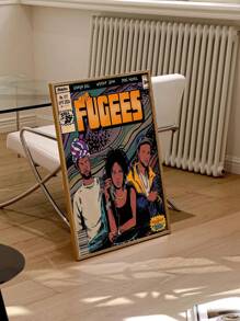 1pc Unframed Canvas Art Poster - Graffiti Street Style Decor For Bedroom, Living Room, Office | Ideal Gift For Music Lovers - Multicolor - View 4
