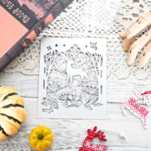 1 套圣诞圣诞快乐金属切割模具：可爱驯鹿模切，用于 DIY 工艺艺术手工礼品卡、生日、感谢卡、圣诞卡 - 銀色 - 查看 7