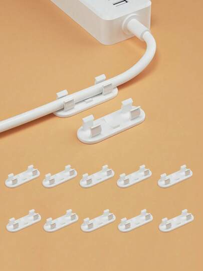 10/20 Stücke Draht-Befestigungsclips ohne Bohrung, Wandverkabelung, selbstklebend, hochviskose Aufbewahrungsschnalle Befestigungsvorrichtung, Kabelmanagement-Vorrichtung