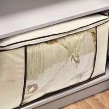 Kit 3 Organizador de Guarda-Roupa Multiuso Caixa Organizadora De Guarda Roupa Flexível Com Zíper 45cm Médio