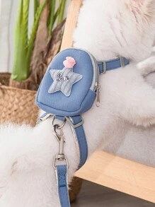1 Dây xích cho chó và mèo, Ba lô thú cưng đa năng, Dây đeo ngực có thể điều chỉnh, Dây dắt chó đi dạo, Ba lô dây xích bền - Nhiều màu - Xem 7