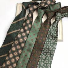 1 chiếc cà vạt kẹp vuông bằng polyester màu xanh lá cây họa tiết Paisley dành cho doanh nhân thường ngày - Nhiều màu - Xem 12