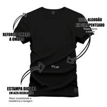 Nexstar Unisex T-Shirt Fashion Streetweat Comfortable Cotton Colorwave - 黑色 - 查看 2