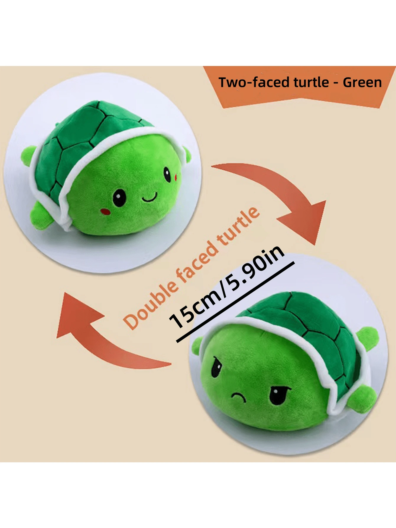 Nuevo muñeco de peluche de tortuga creativa que se puede voltear, muñeco de peluche de tortuga Nuevo muñeco de peluche de tortuga creativa que se puede voltear, muñeco de peluche de tortuga