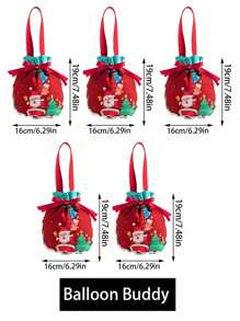 1 pieza/5 piezas/10 piezas Bolsas de regalo de Navidad, Bolsa de regalos de Papá Noel, Bolso de muñeco de nieve navideño, bolsas de Apple para regalo en Nochebuena, Empaque de frutas navideñas, Regalos para dulces, Recuerdos decorativos