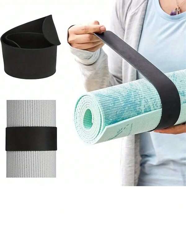 Silicone Yoga Mat Strap - With Secure Buckle Closure, Easy To Roll And Store, Fits Most Mats, Durable Traveling Strap