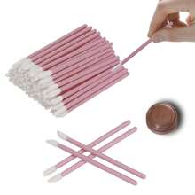 100PCS Lip Applicators Disposable, Lips Wands Lip Brush Applicator Lipstick Brush Lip Gloss Applicator Mascara Brush Makeup Tool