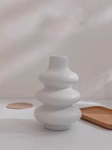 1 件现代花瓶家居装饰波西米亚风圆形哑光花瓶简约陶瓷花瓶用于餐桌婚礼装饰，农舍装饰婚礼餐桌办公室装饰 - 彩色 - 查看 9