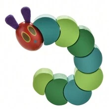 1 Pcs Twist Caterpillar DIY Wooden Toy Baby Kids Creative Educational Toy - Multicolor - View 3