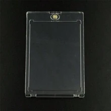 1 个磁性卡夹 35 Pt 可互换卡片保护膜，棒球卡保护膜，亚克力卡夹透明显示卡保护膜，用于存储和展示棒球和足球比赛卡