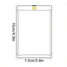 1 个磁性卡夹 35 Pt 可互换卡片保护膜，棒球卡保护膜，亚克力卡夹透明显示卡保护膜，用于存储和展示棒球和足球比赛卡