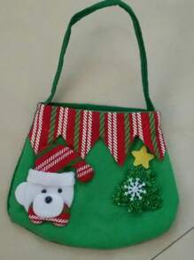 Túi trái cây Giáng sinh hòa bình Túi táo Túi quà Giáng sinh Ông già Noel Người tuyết Túi quà Nai sừng tấm - Nhiều màu - Xem 8