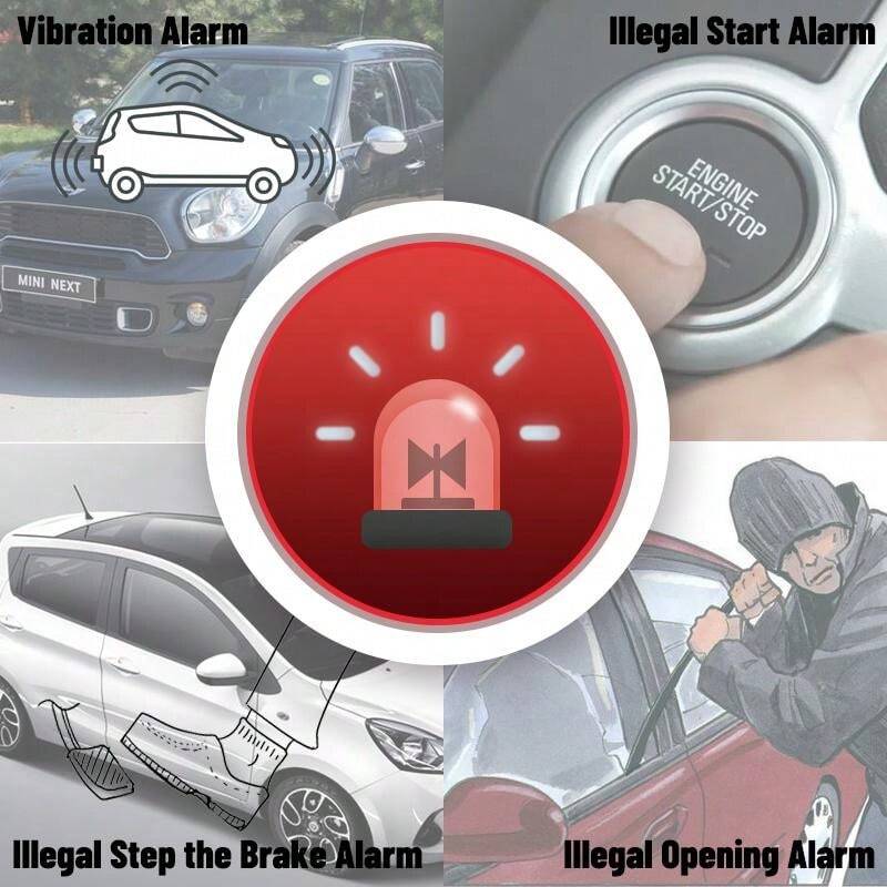 Universal Tiejiang Car Host Car AntiTheft Alarm Remote Control Central