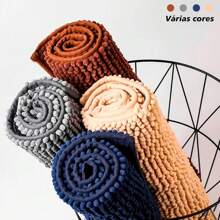 Bathroom Rug Kit 40x60 Non-Slip Microfiber Polka Dots Pasta Luxury Various Colors - 米色 - 查看 6